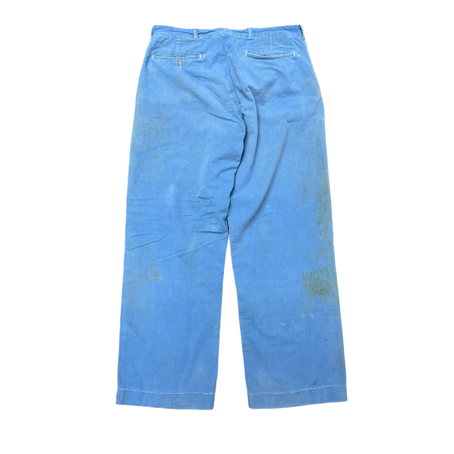 1940s Blue cotton work pants (34w)