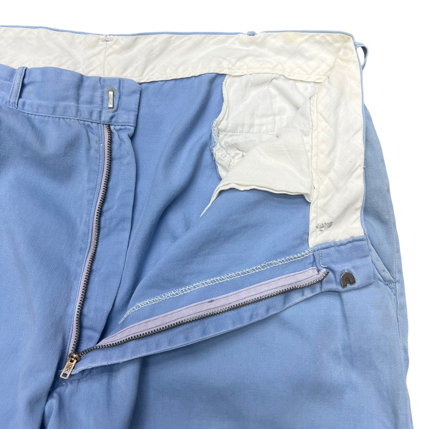 1960s Blue cotton chinos (34w)