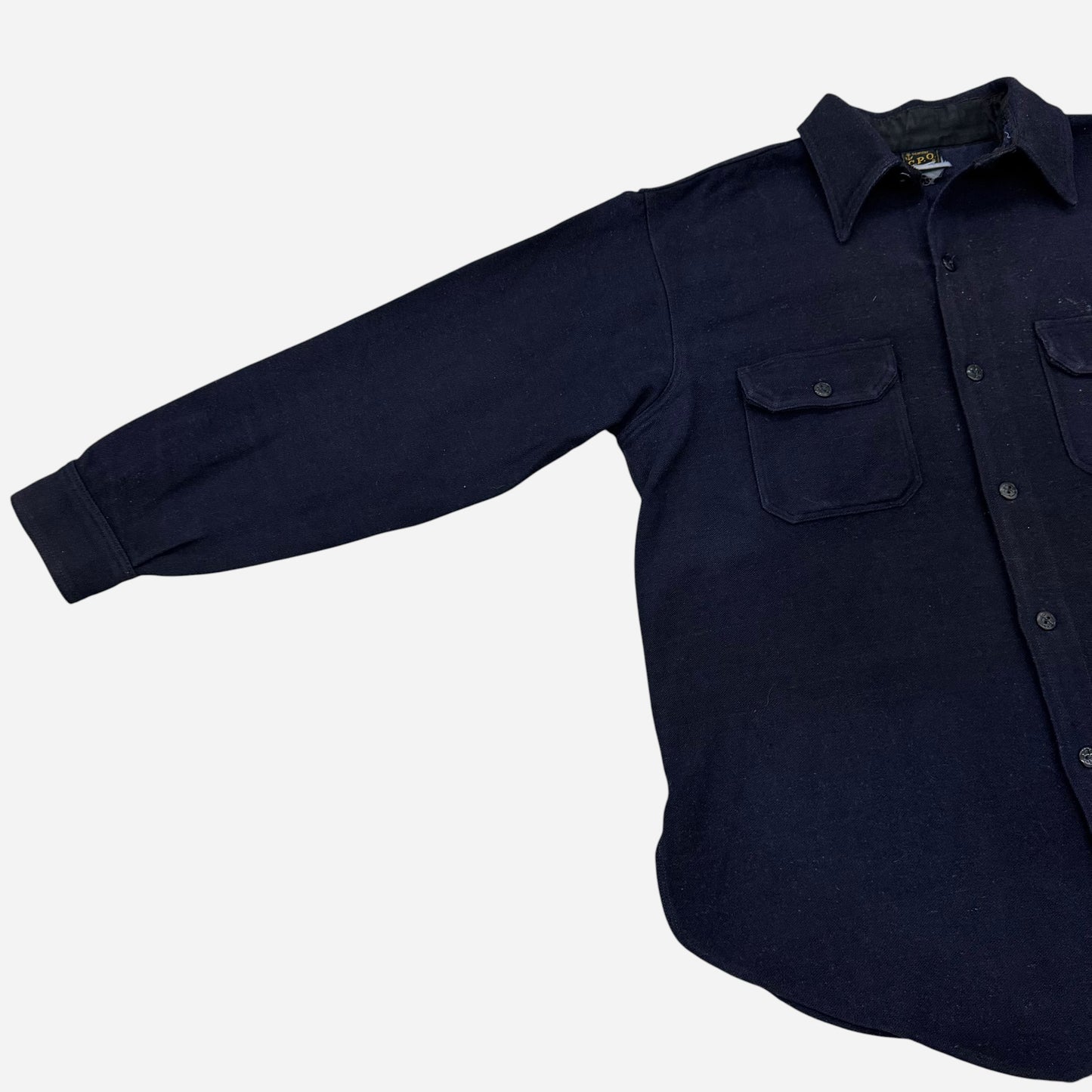 1930s USN CPO navy wool shirt (M/L)