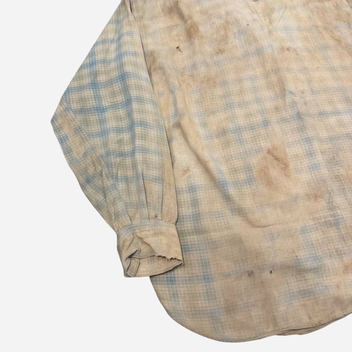 1930s As Is Sears Pilgrim cotton flannel shirt (L)