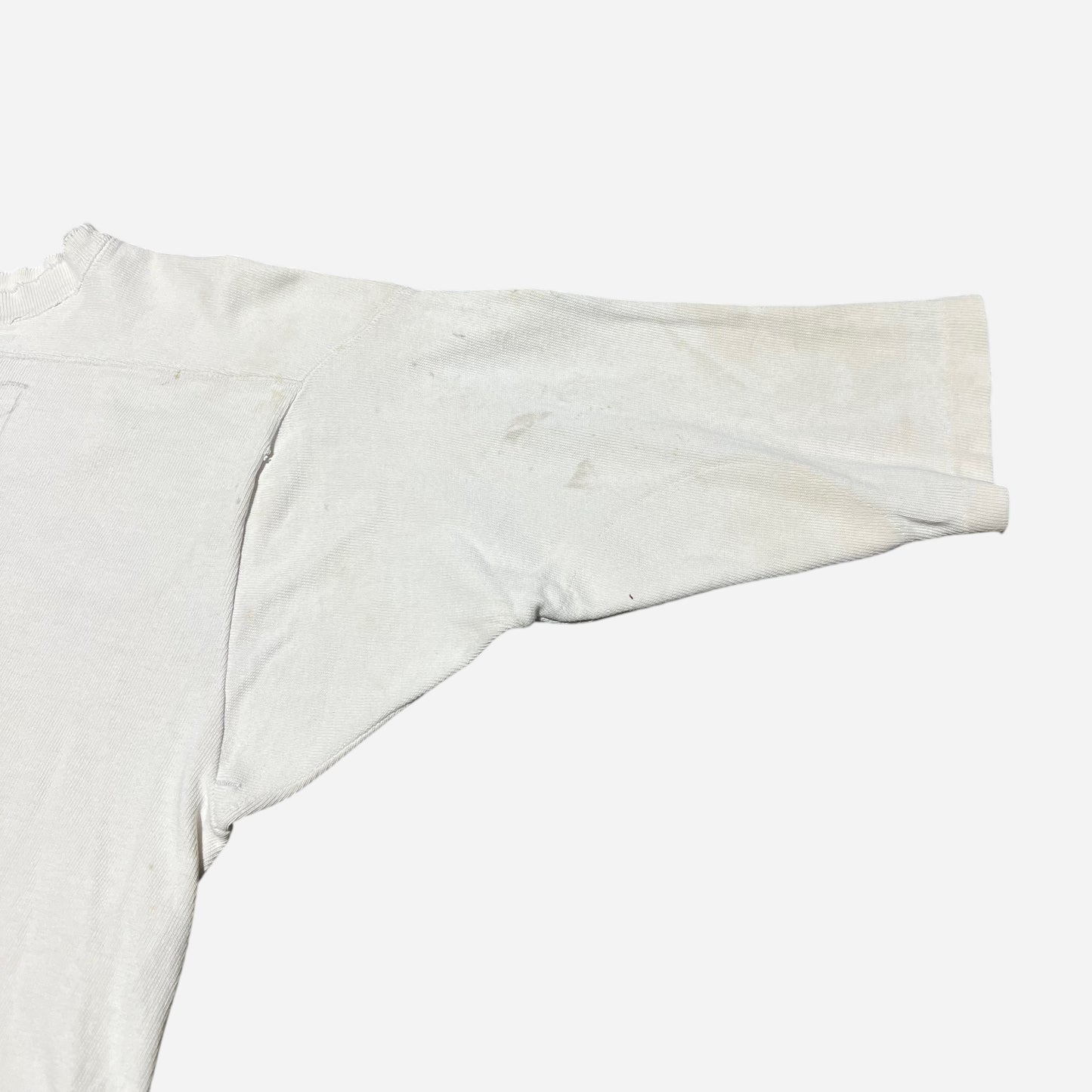 1940s 1950s White cotton jersey shirt (L)