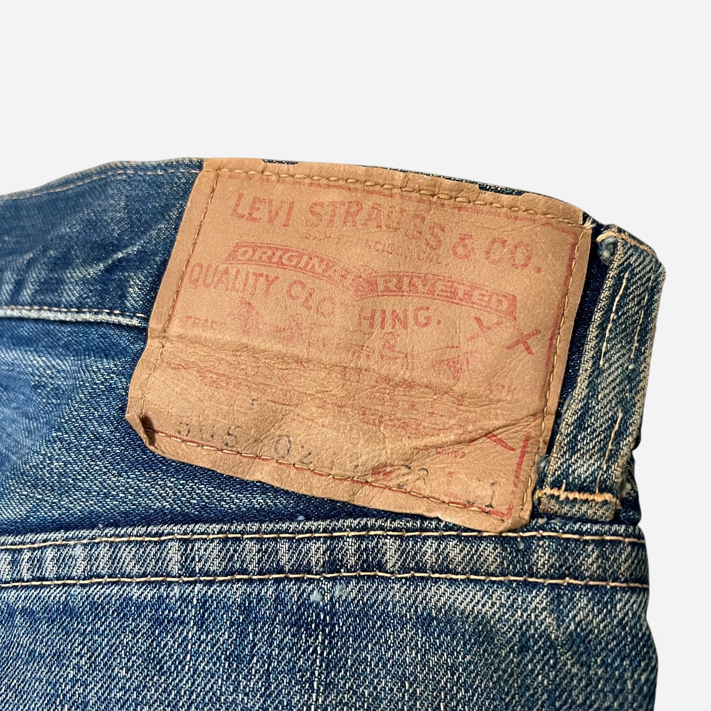 1960s Levi’s 505 selvedge big E jeans (36w)