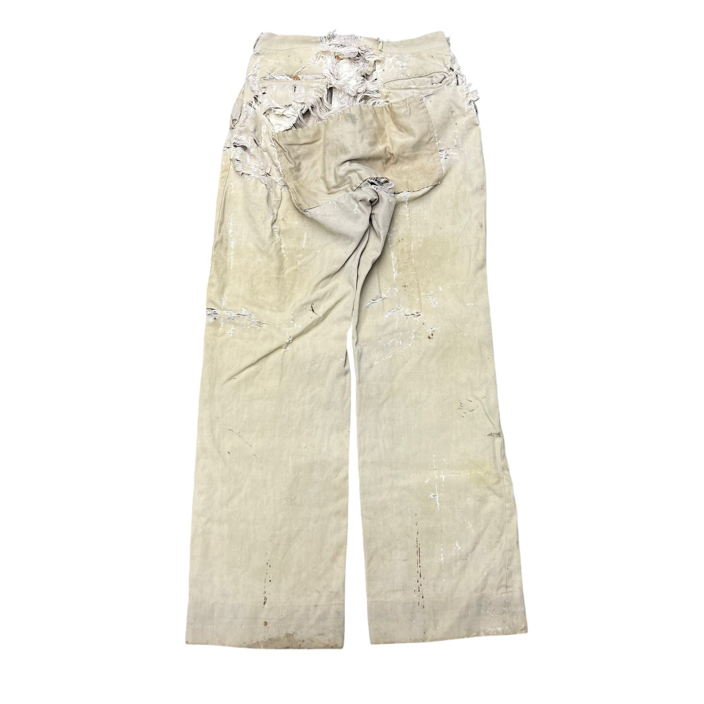 1930s Thrashed wool blend work pants (28w)