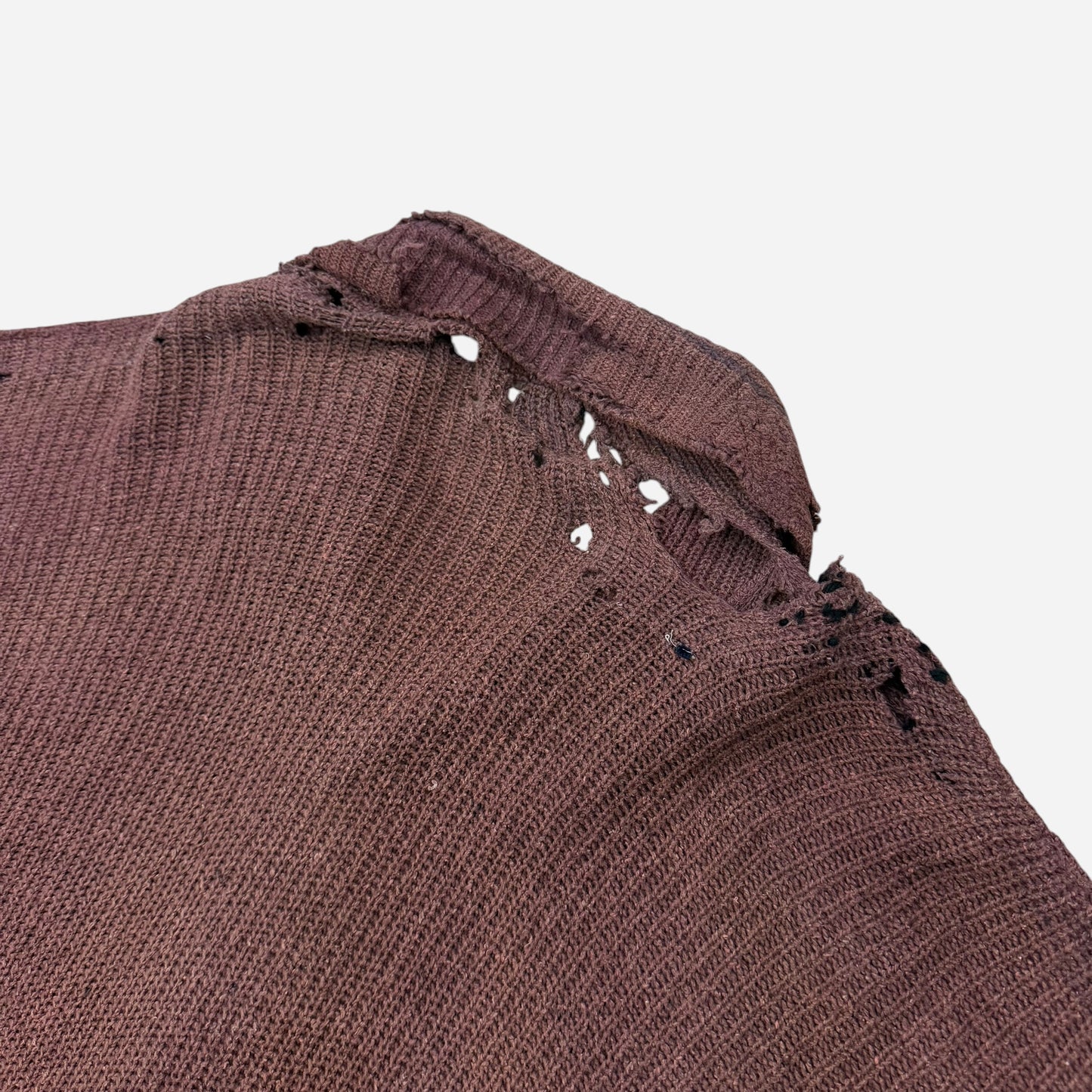 1930s Sun faded red cotton cardigan (XL)