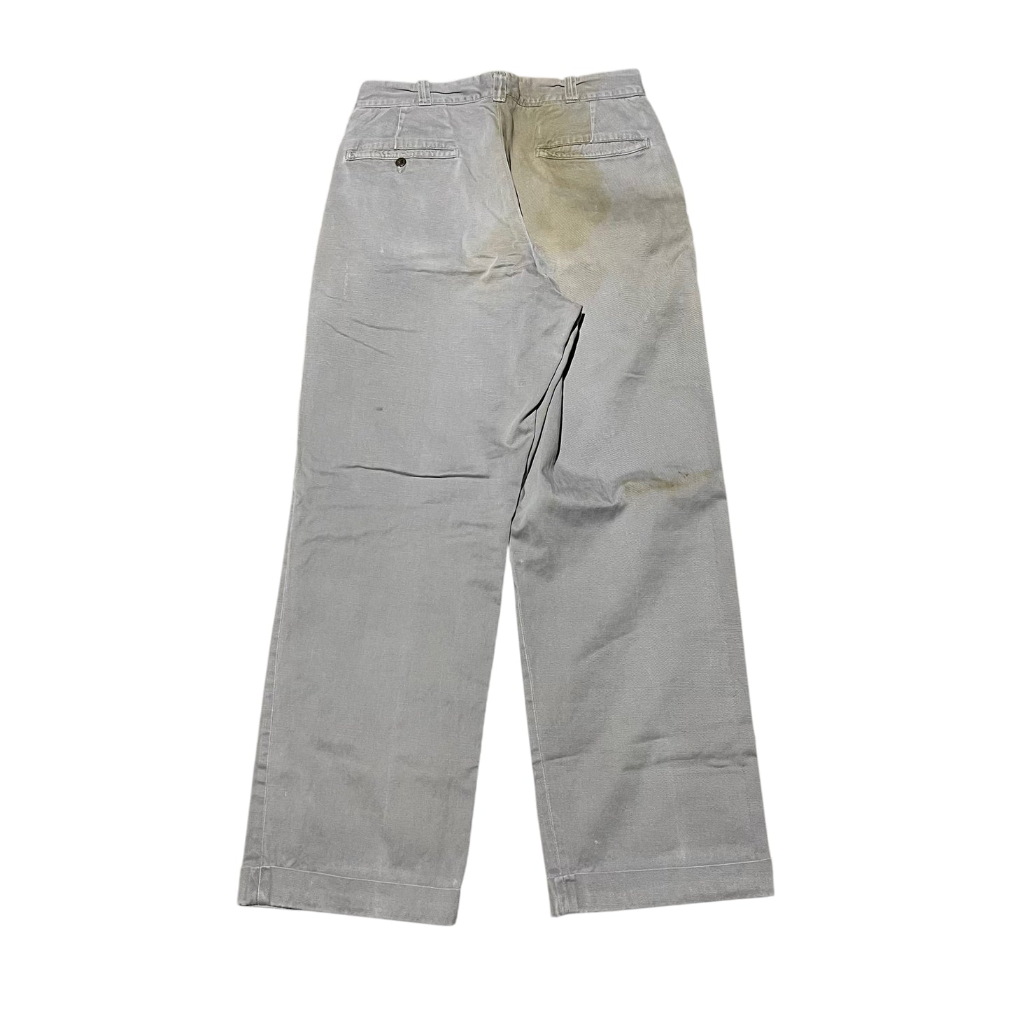 1950s Hercules gray sail cloth chino work pants (30w)