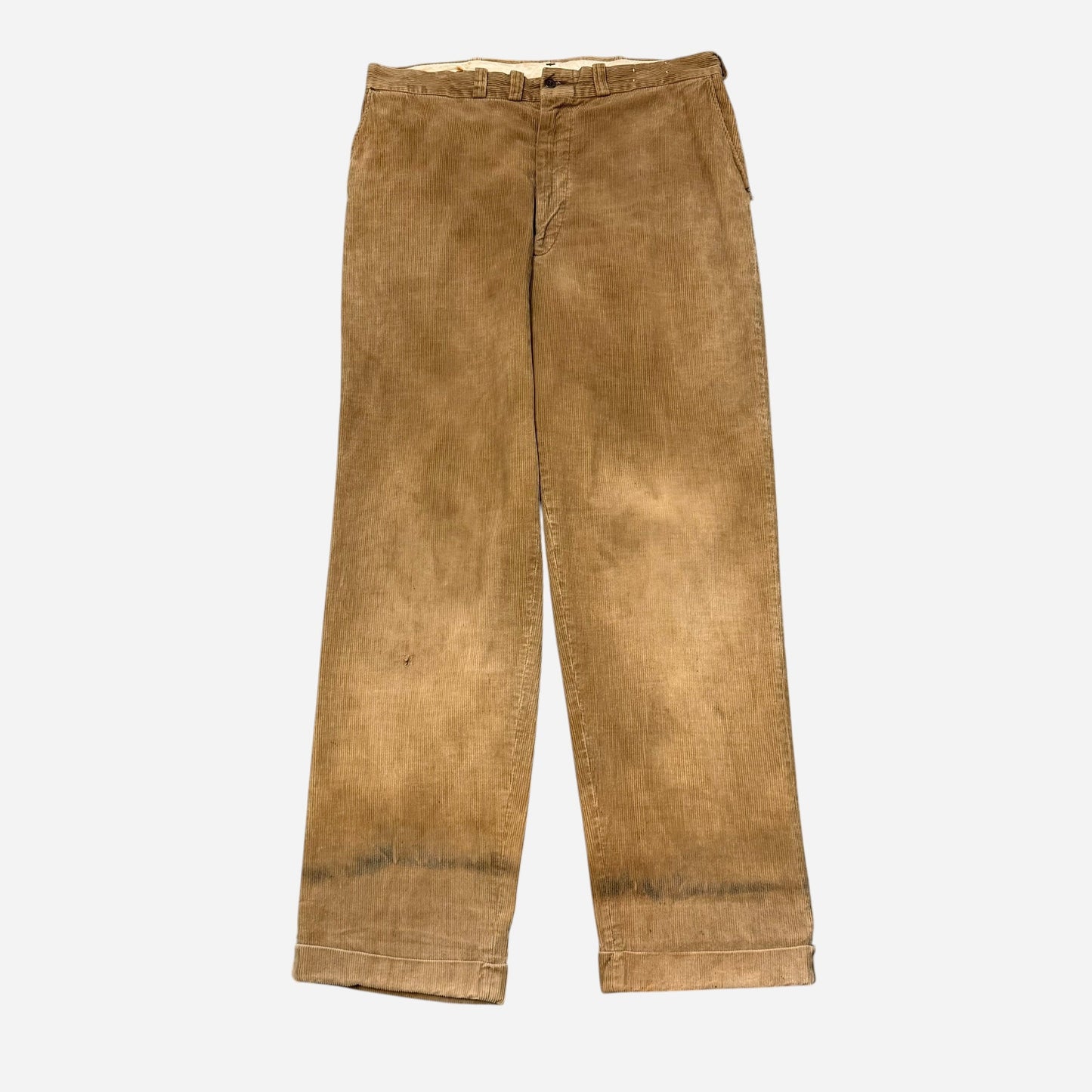 1960s Sun faded brown cotton corduroy pants (36w)