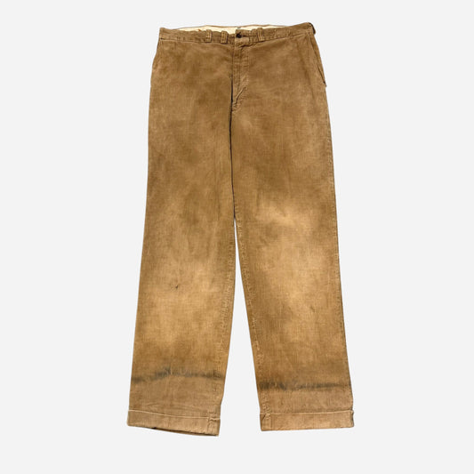 1960s Sun faded brown cotton corduroy pants (36w)