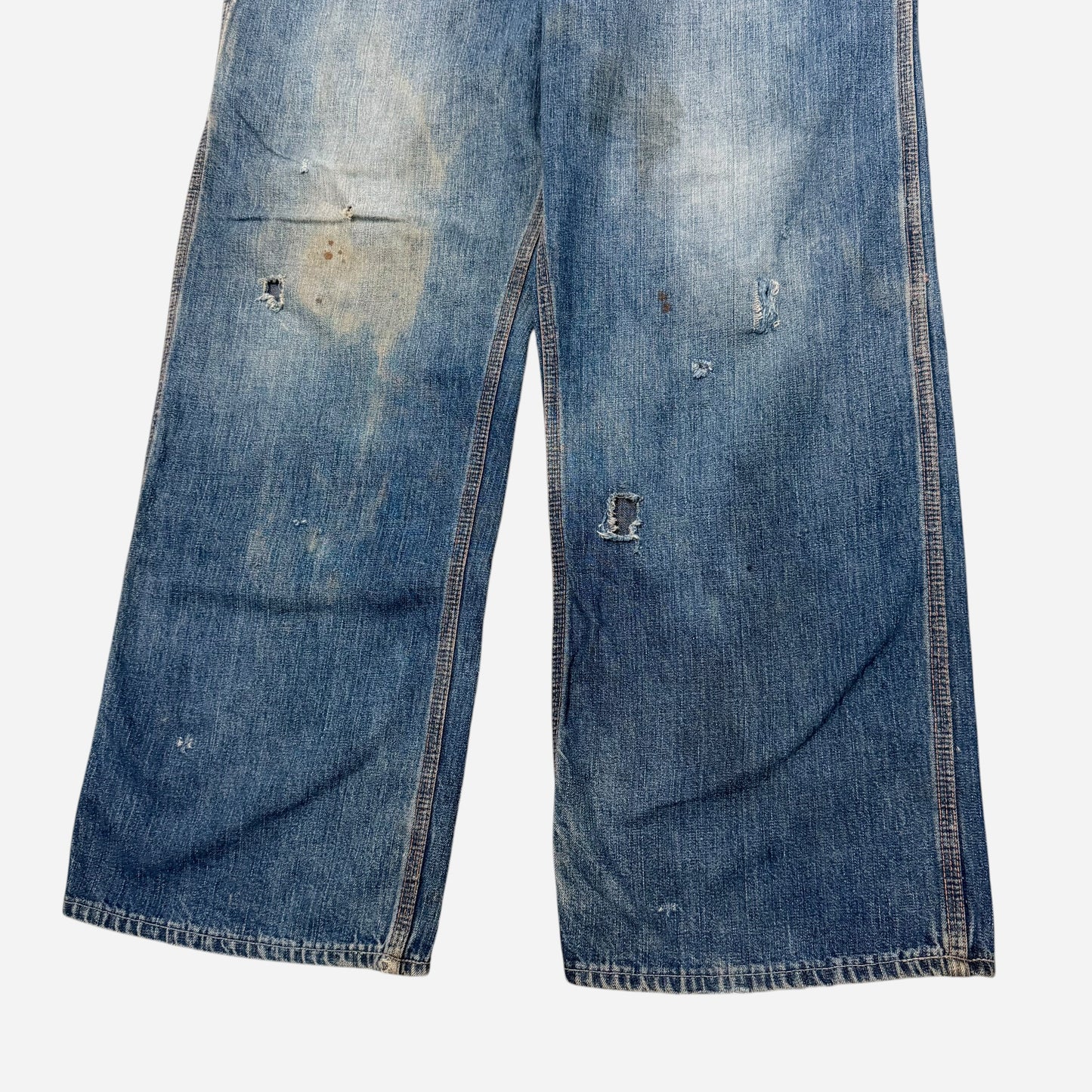 1940s Blue Gem button fly jeans (34w)