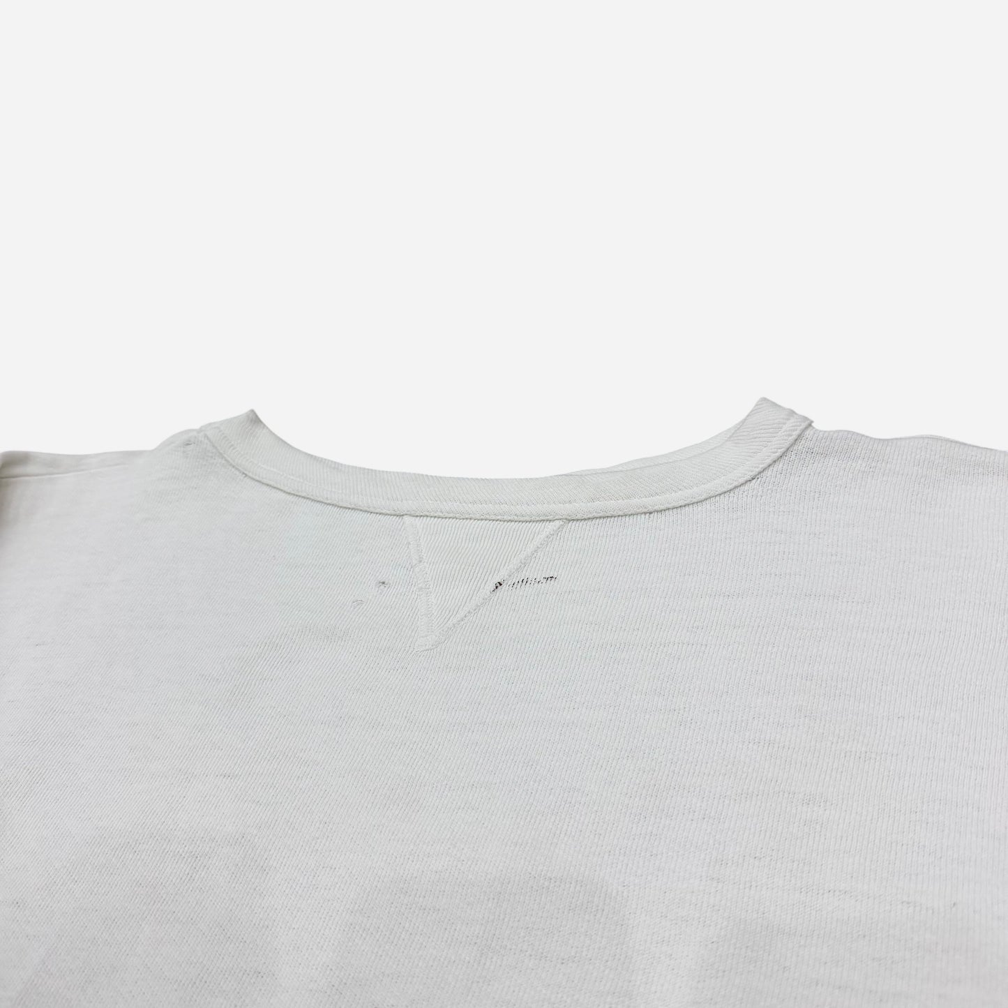 1950s Single V white sweatshirt (S/M)