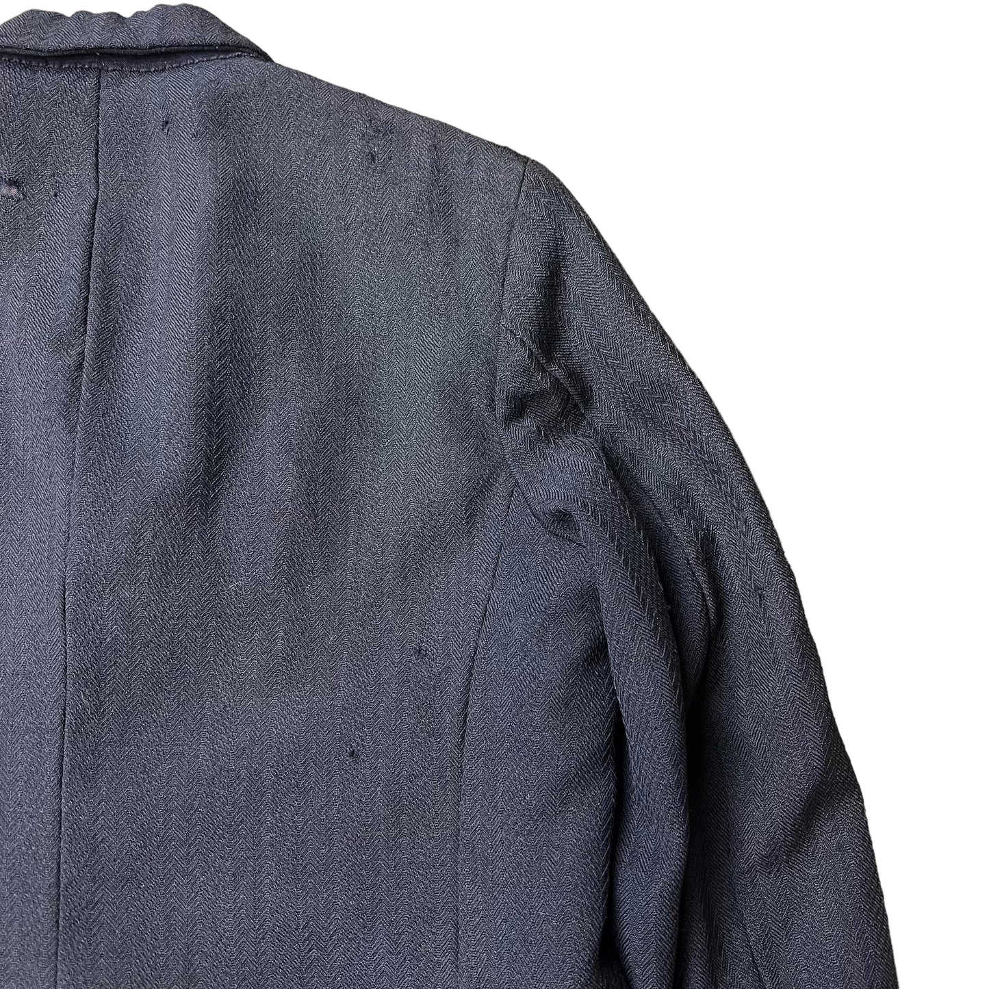 1920s-1930s Navy blue woven suit jacket (M)