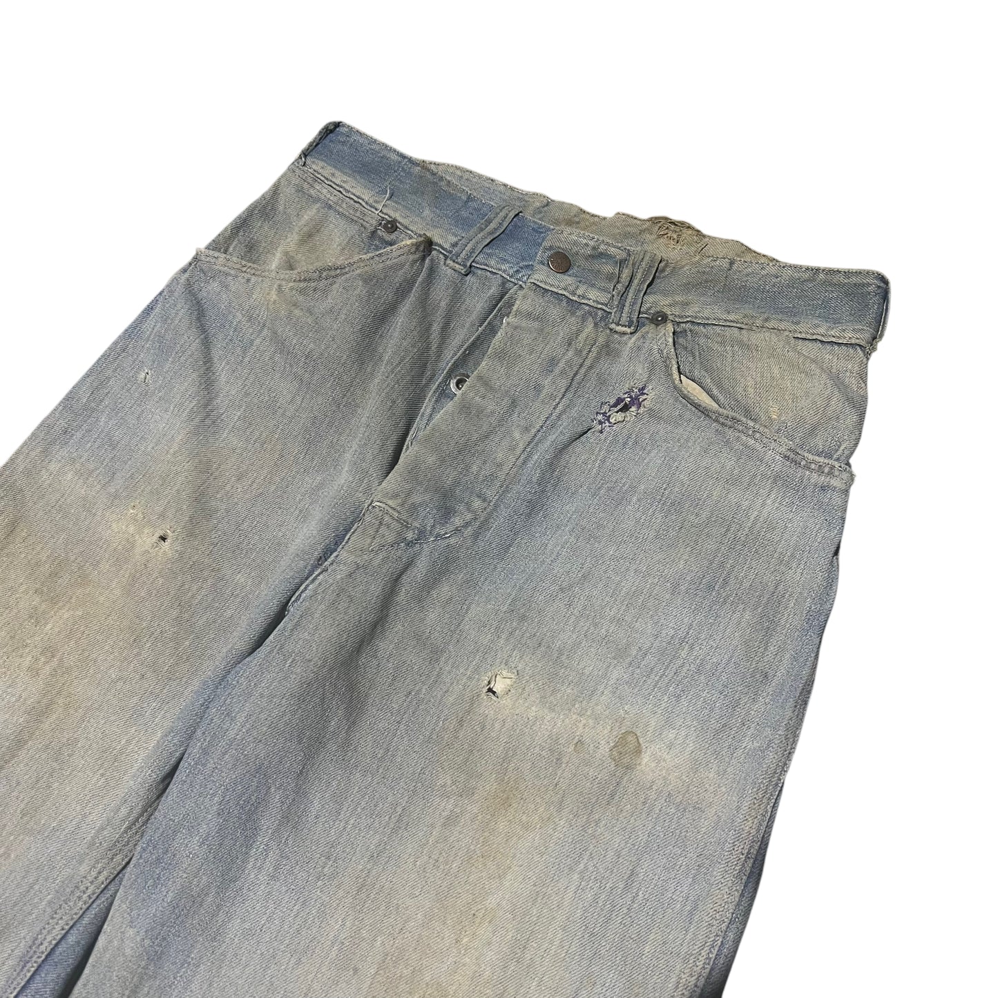 1930s Buckle back unbranded denim jeans (29w)