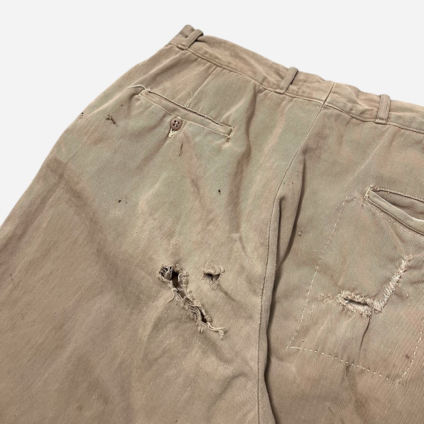 1940s Anvil heavy cotton button fly pants (34w)