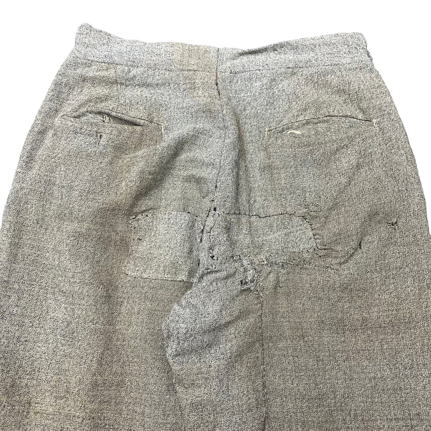 1930s Repaired wool fleck pants kover zipper (28w)