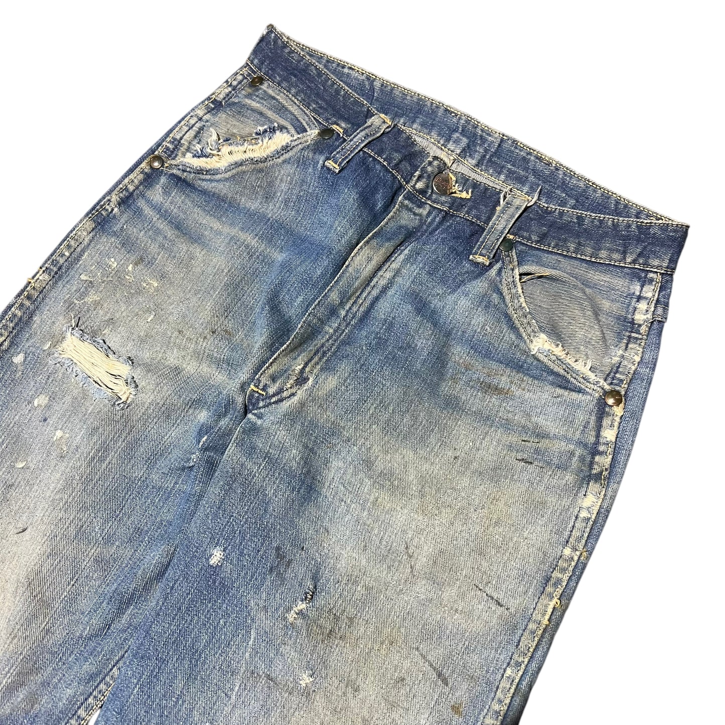 1950s Wrangler Blue Bell distressed denim jeans (29w)