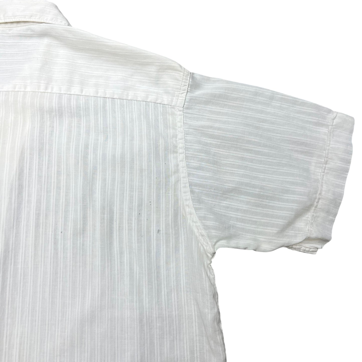 1950s Sportswear white cotton shirt (M)