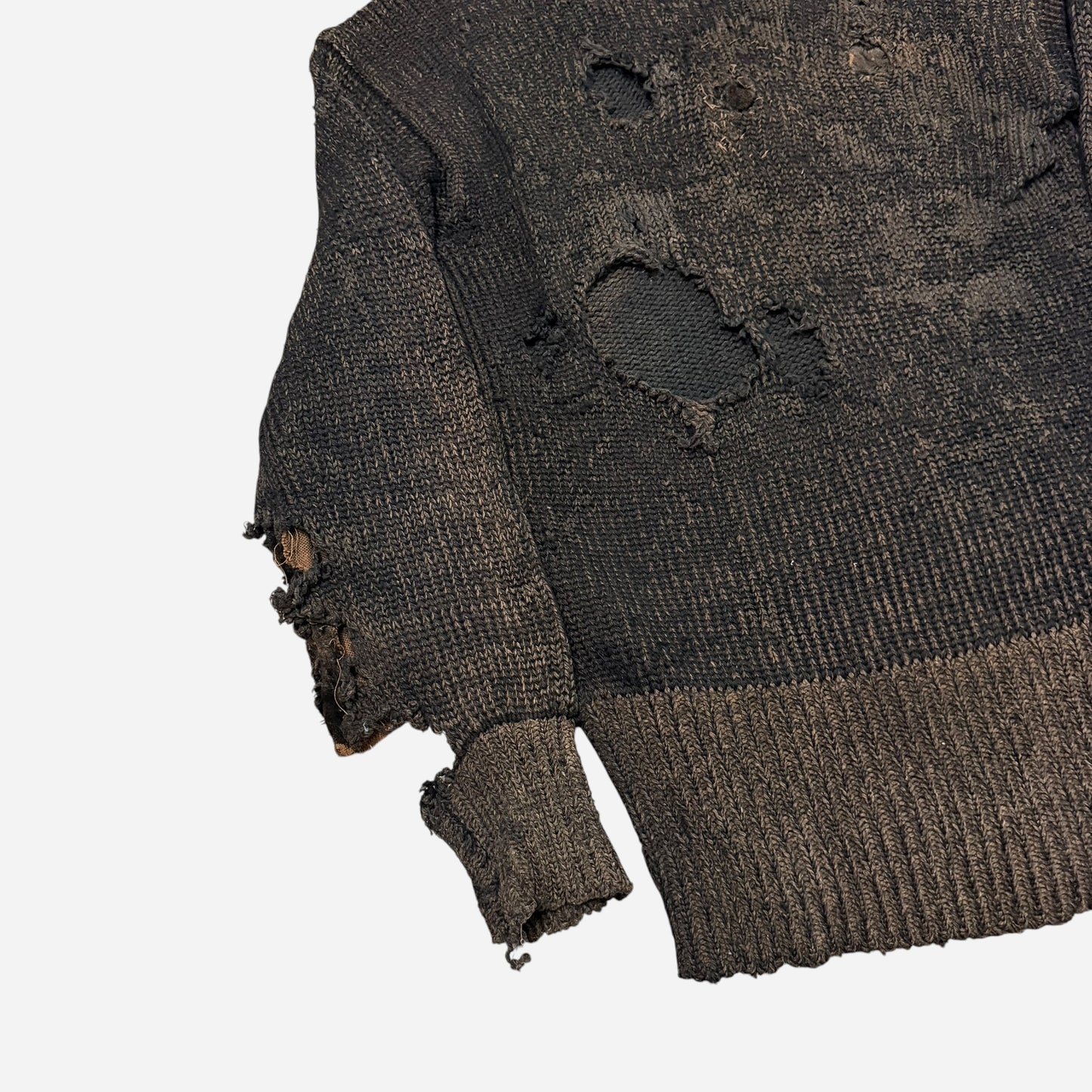 1920s Repaired back & green knit (M)