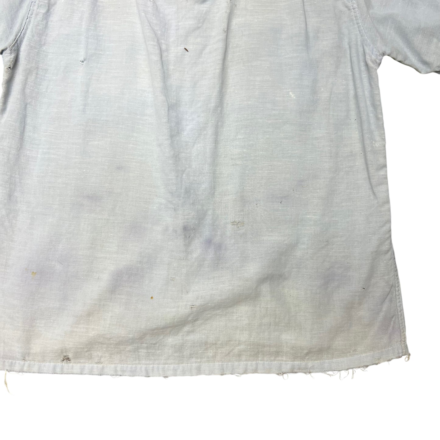 1950s Penney’s Towncraft distressed blue cotton loop collar shirt (M)