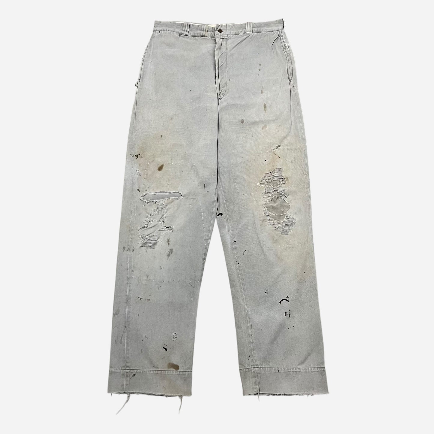 1950s Powerhouse heavily repaired gray chinos (32w)