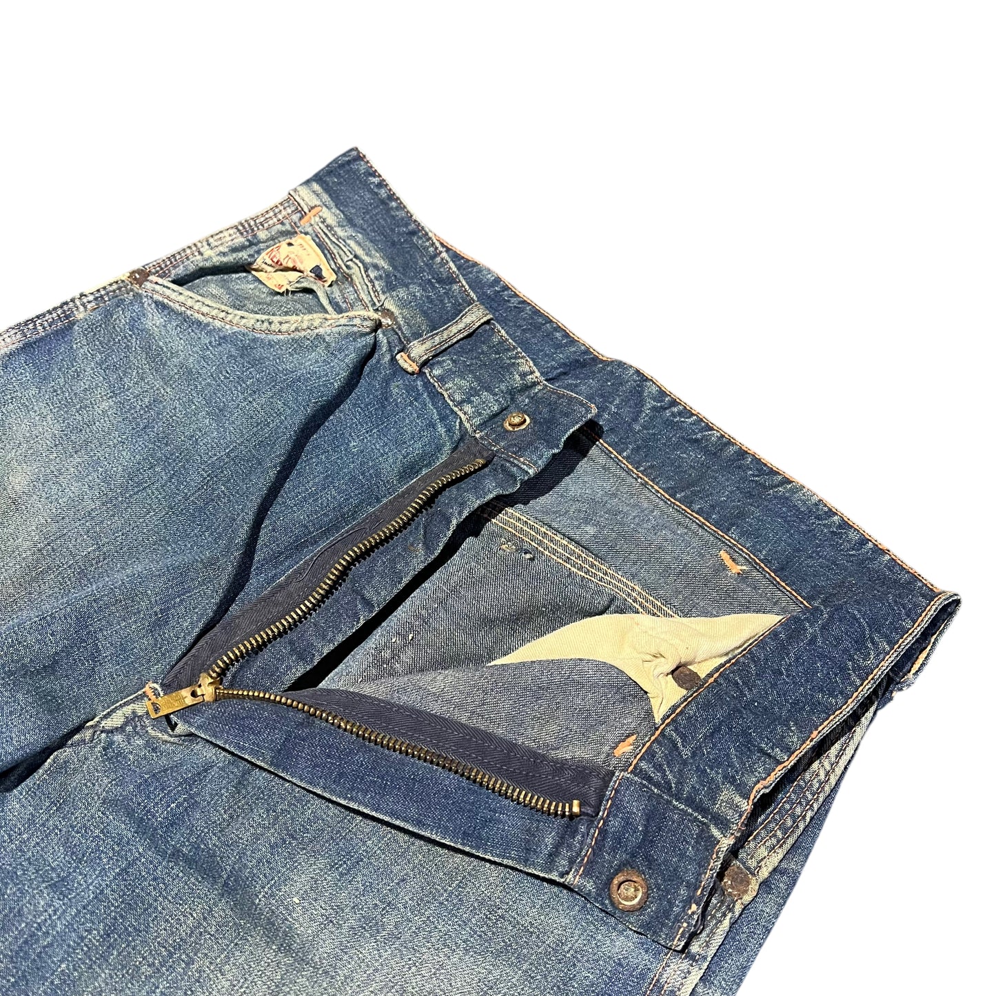 1950s Red Camel zipper fly denim jeans (27w)