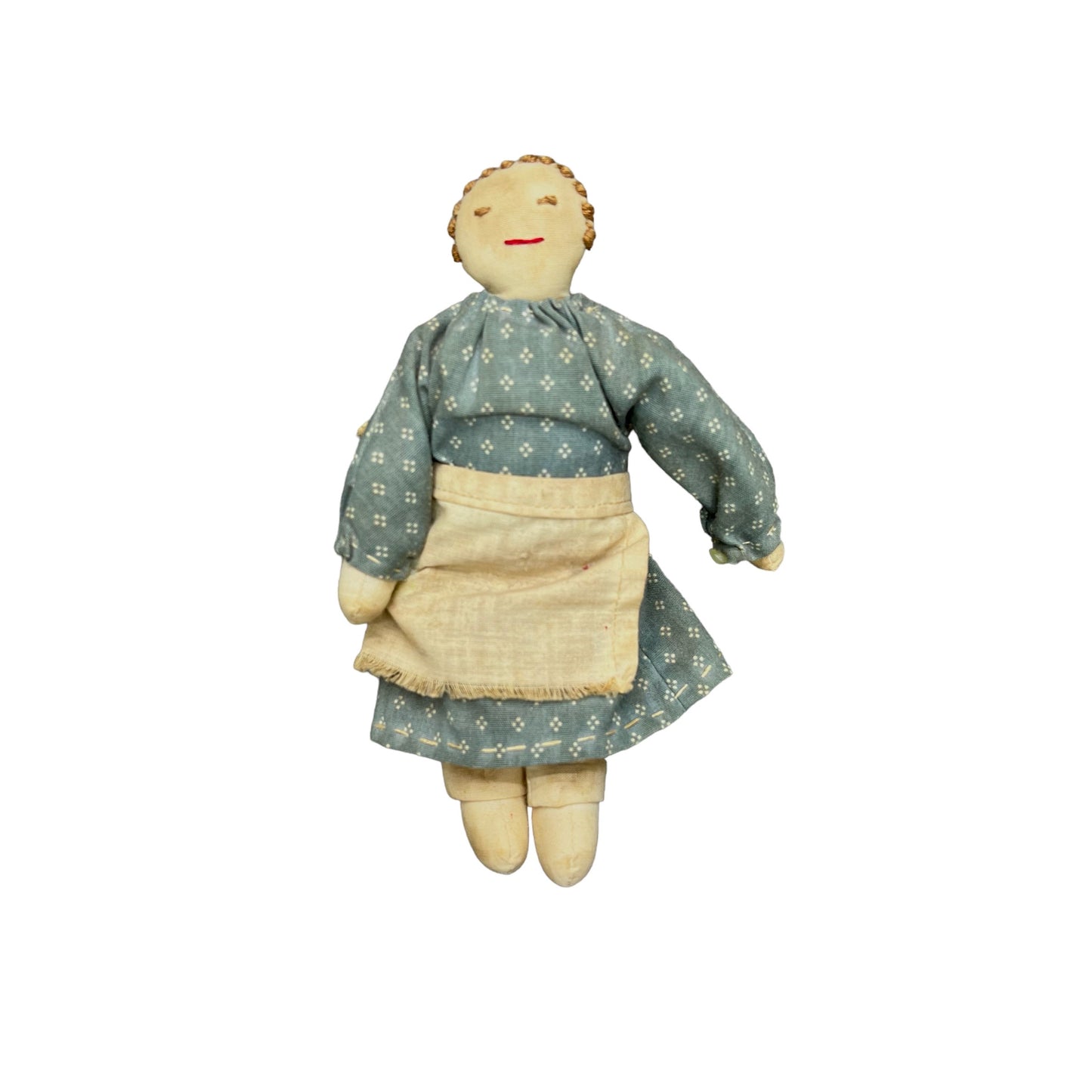 Antique folk art stuffed cloth doll