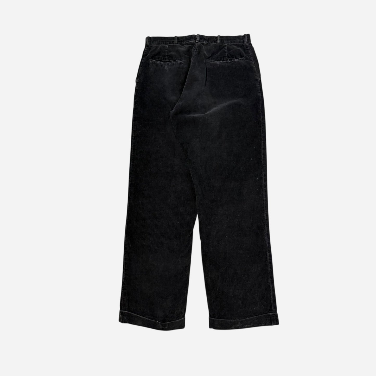 1950s Black corduroy pants (30w)