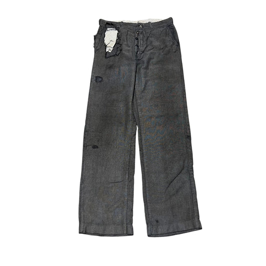 1940s As-is Stifel Ironclad moleskin salt and pepper work pants (30w)