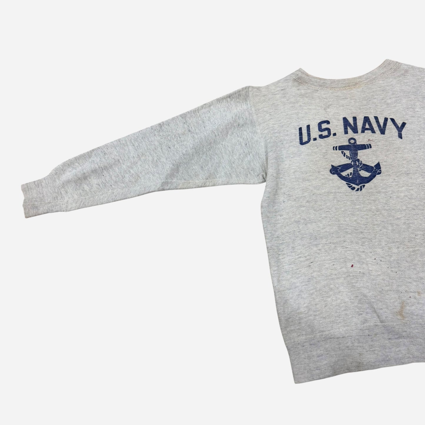 1940s USN W.A.V.E.S single pocket denim work jacket + sweatshirt (S/M)