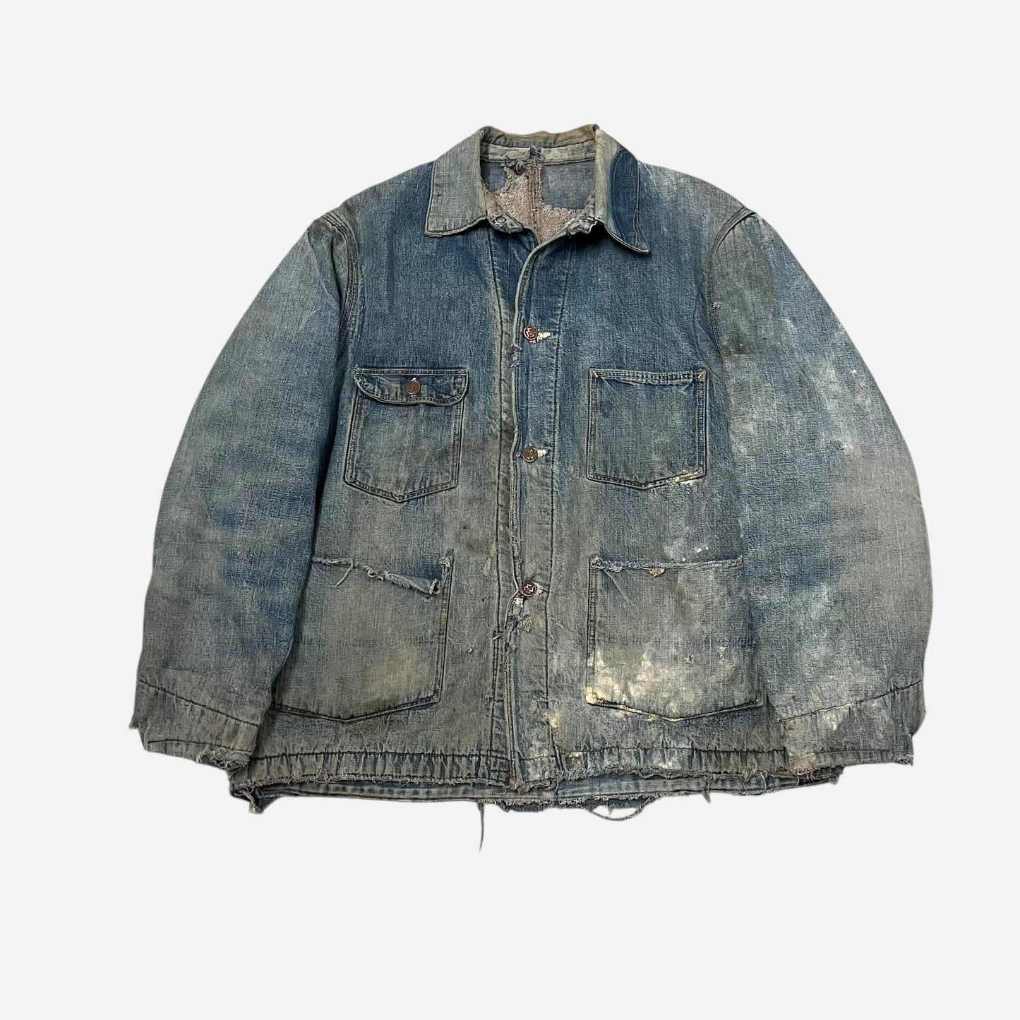 1940s Montgomery Ward denim chore jacket (L)
