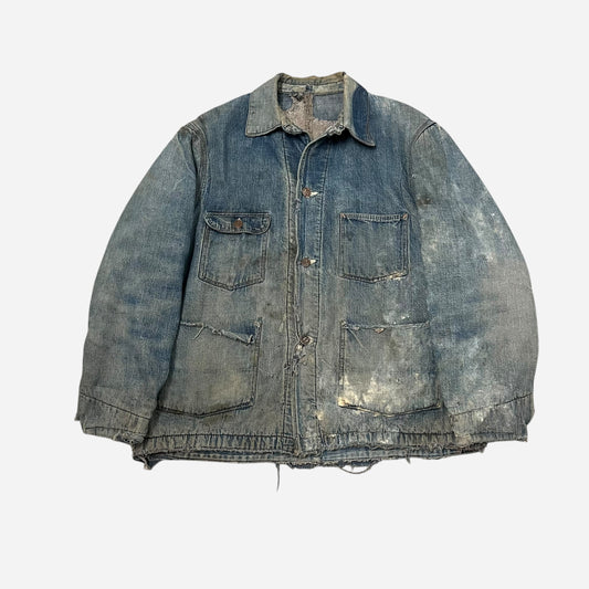 1940s Montgomery Ward denim chore jacket (L)