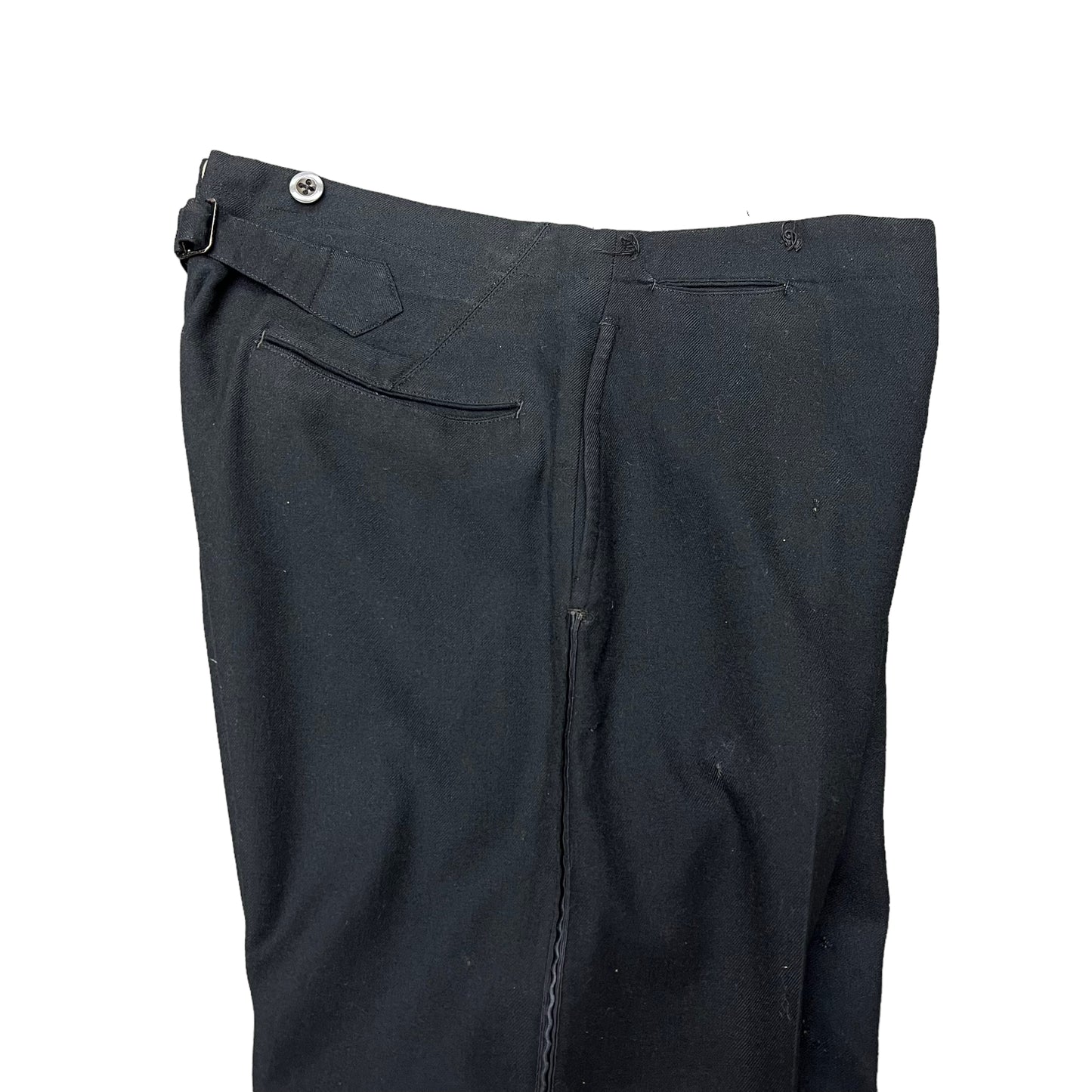 1910s-1920s Black buckle back trousers (30w)