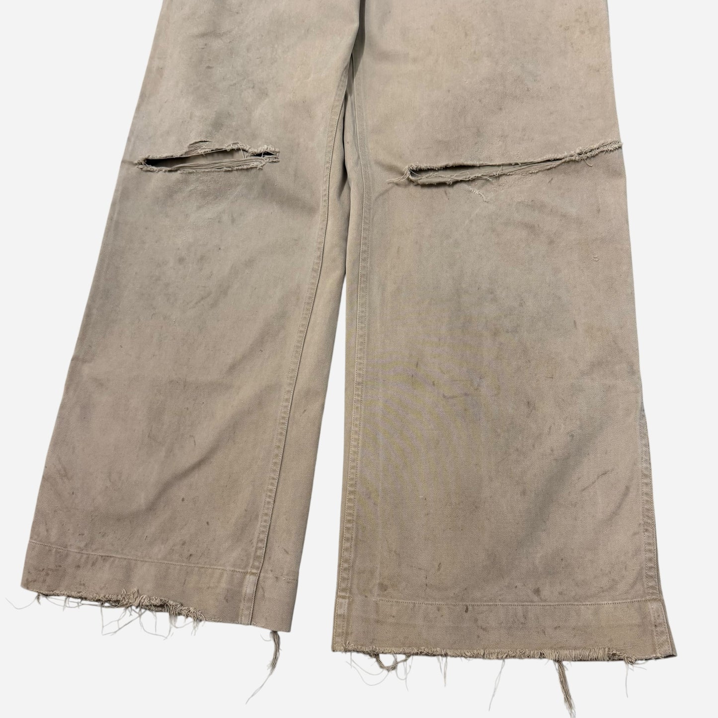 1930s US Army zinc button khaki chinos (30w)