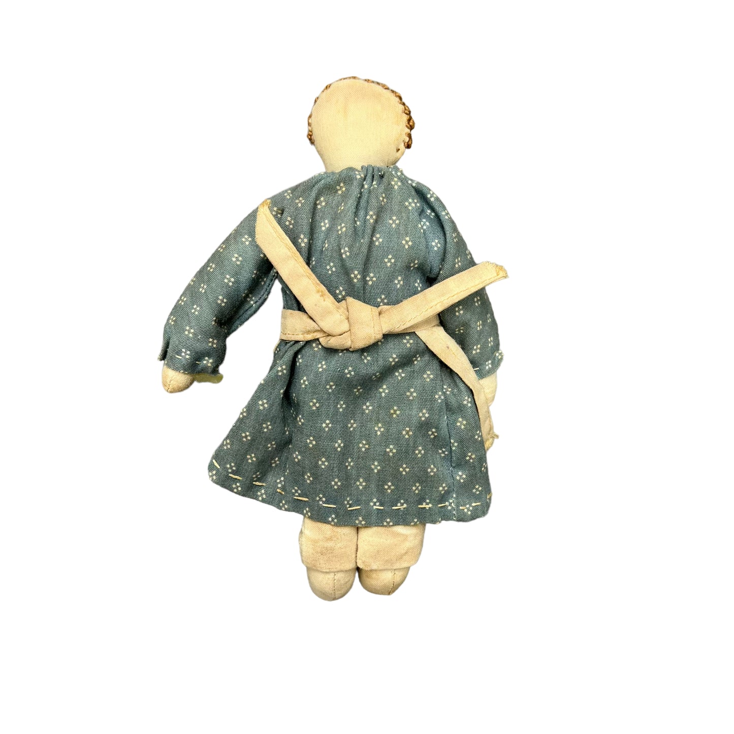 Antique folk art stuffed cloth doll