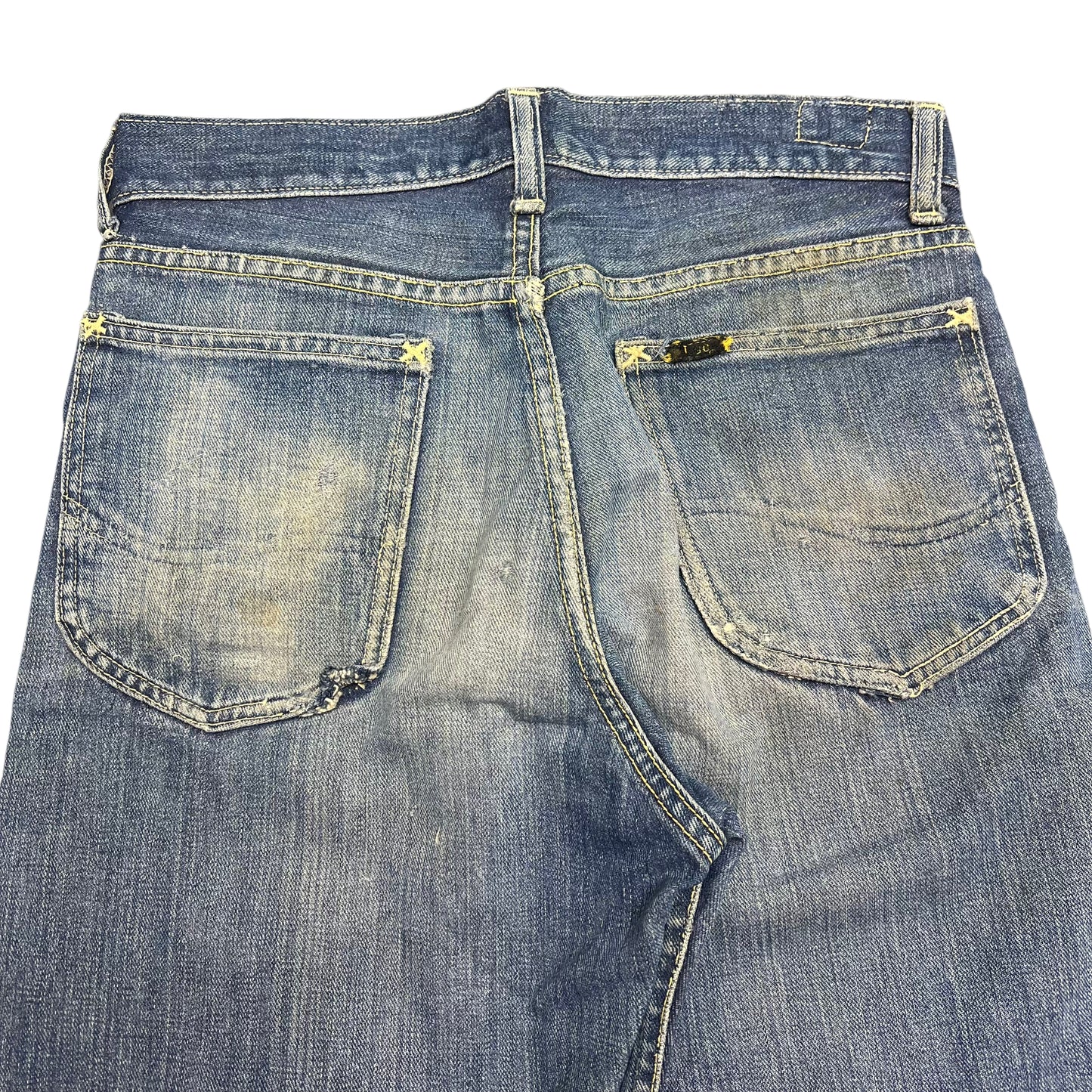 1950s Lee Riders half selvedge denim cowboy jeans (28w)