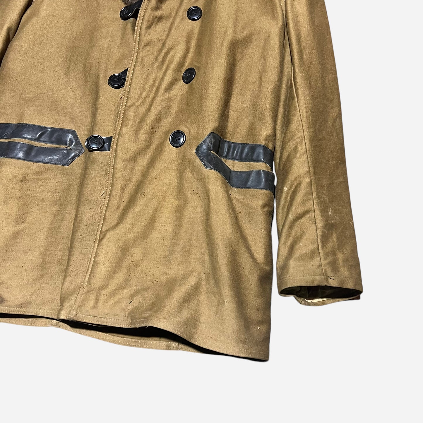 1930s USMC barnstormer double breasted alpaca coat (L/XL)