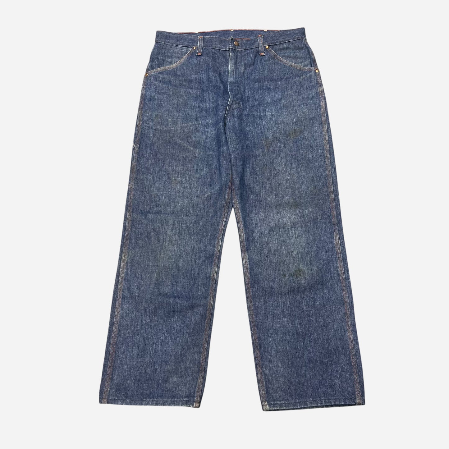 1960s Big Mac dark wash carpenter denim jeans (33w)