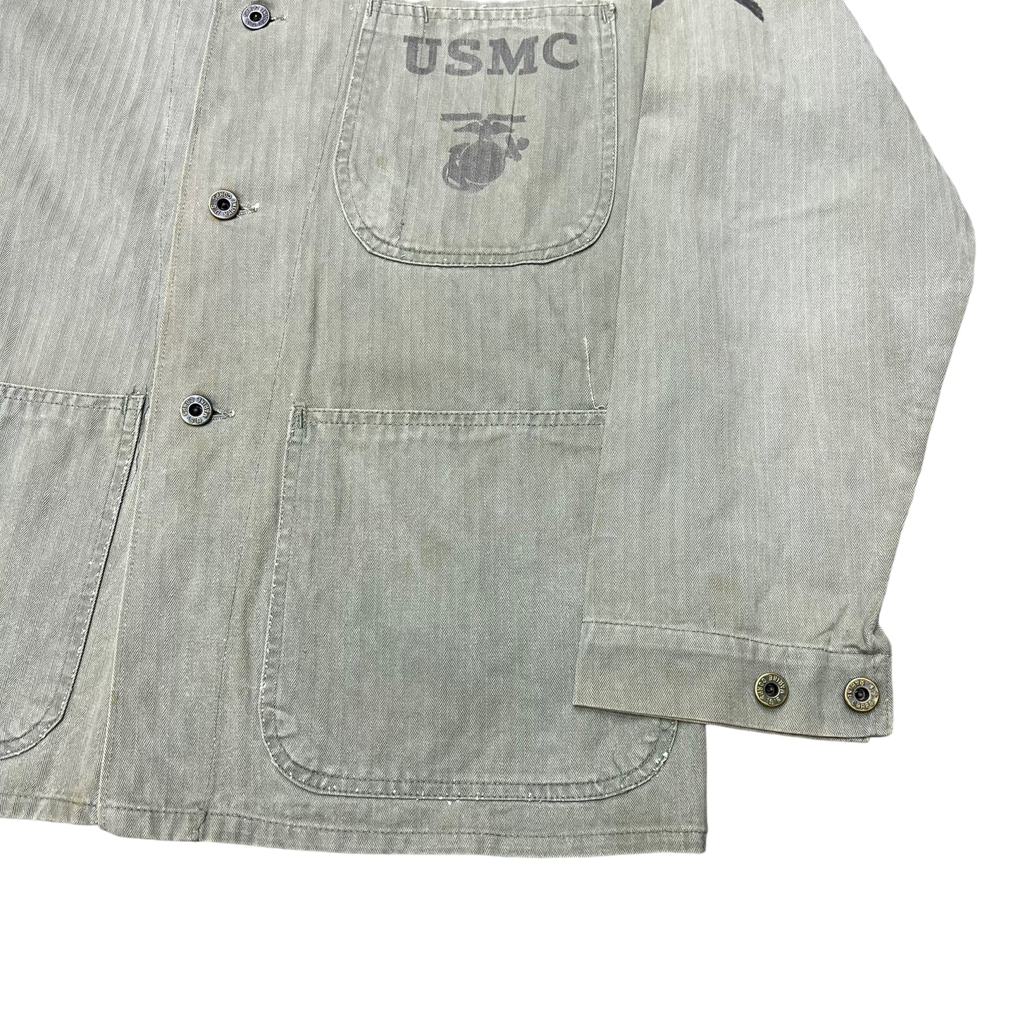 1950s USMC P41 HBT shirt jacket (M)