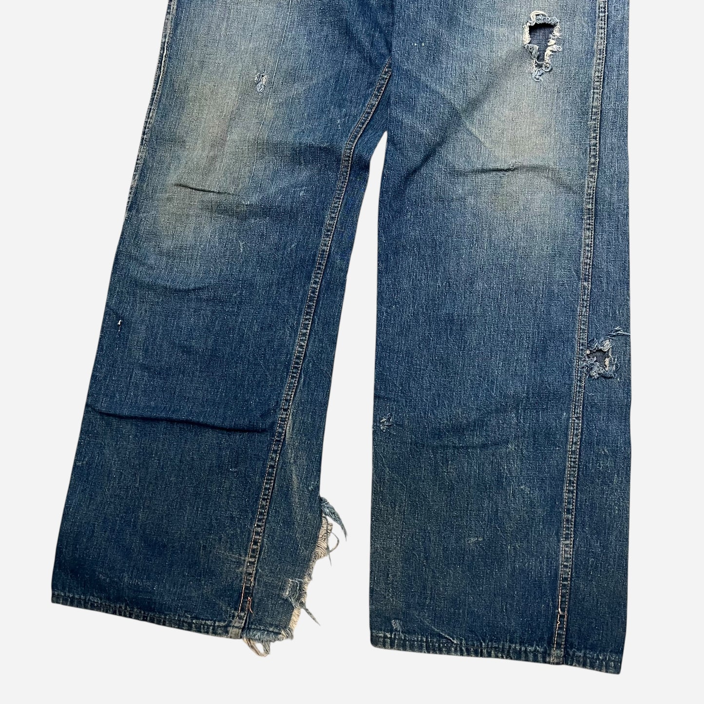 1940s Fatigue pocket donut button fly jeans (33w)