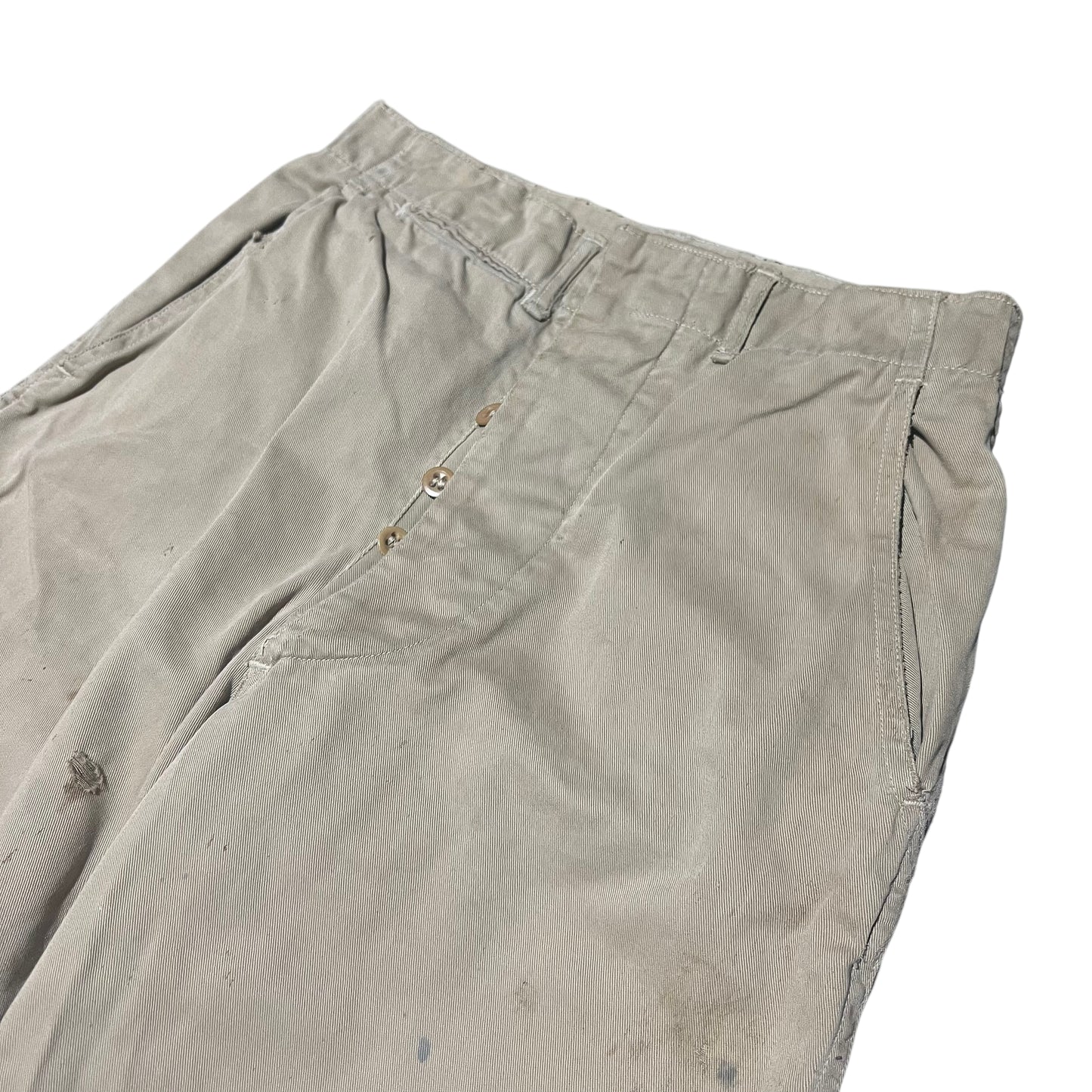 1940s WWII US Army khaki chino pants (28w)