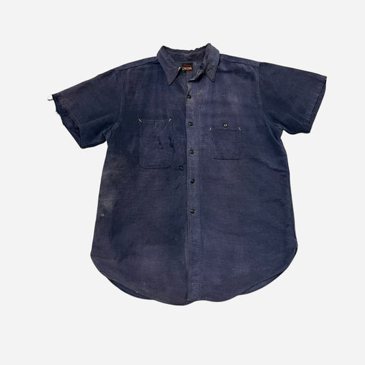 1940s Big Yank mountain pocket cotton shirt flannel (L)