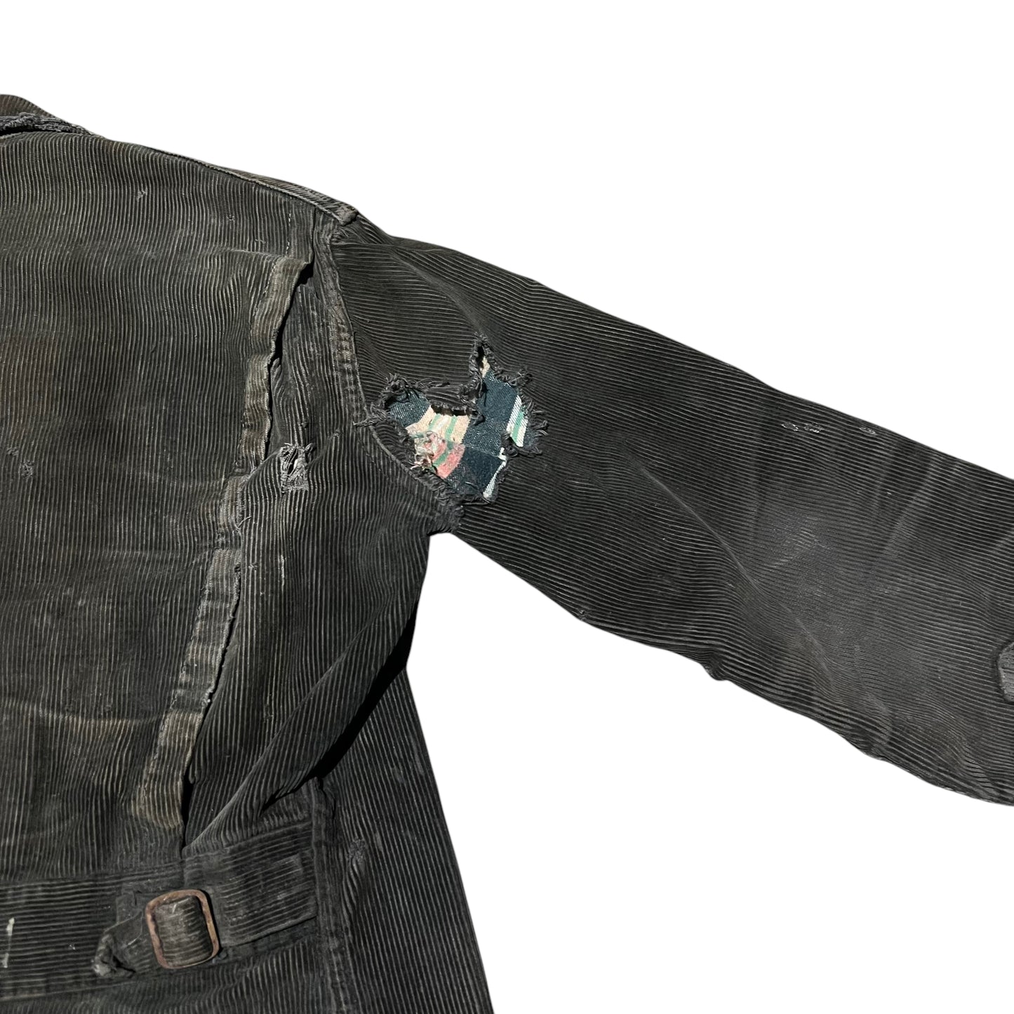 1930s Anvil brand distressed sun-faded corduroy work jacket (M)