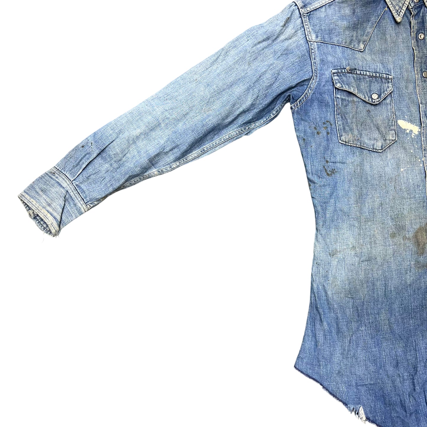 1950s Wrangler Blue Bell slant pocket denim shirt (M)