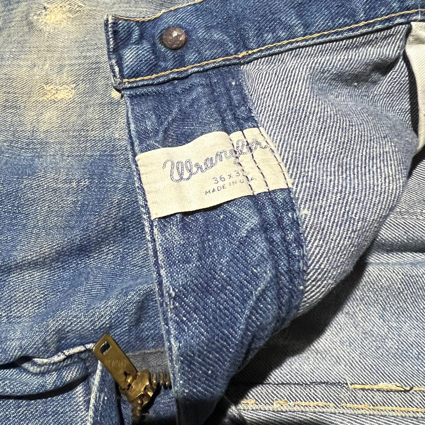 1960s Wrangler sun faded denim jeans (35w)