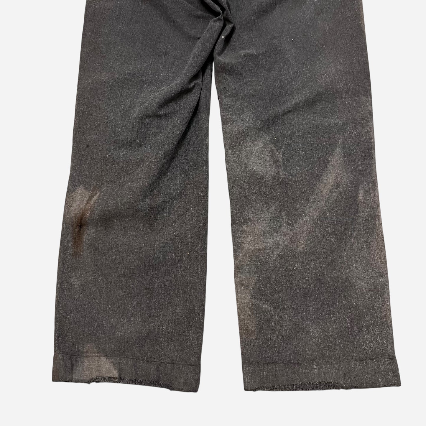 1950s Big Mac heavily repaired salt & pepper work pants (34w)