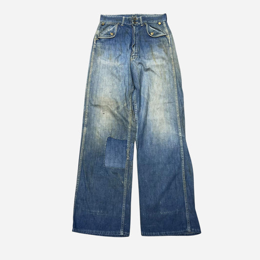 1940s Headlight mule flap denim jeans (30w)