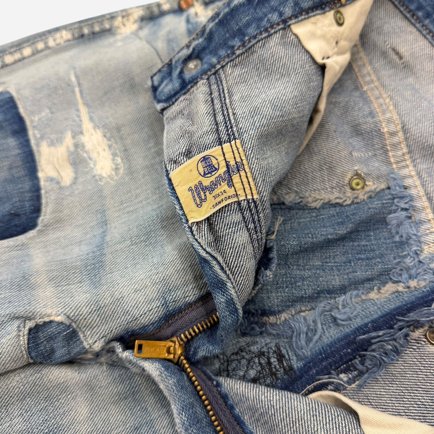 1950s Wrangler Blue Bell repaired jeans (30w)