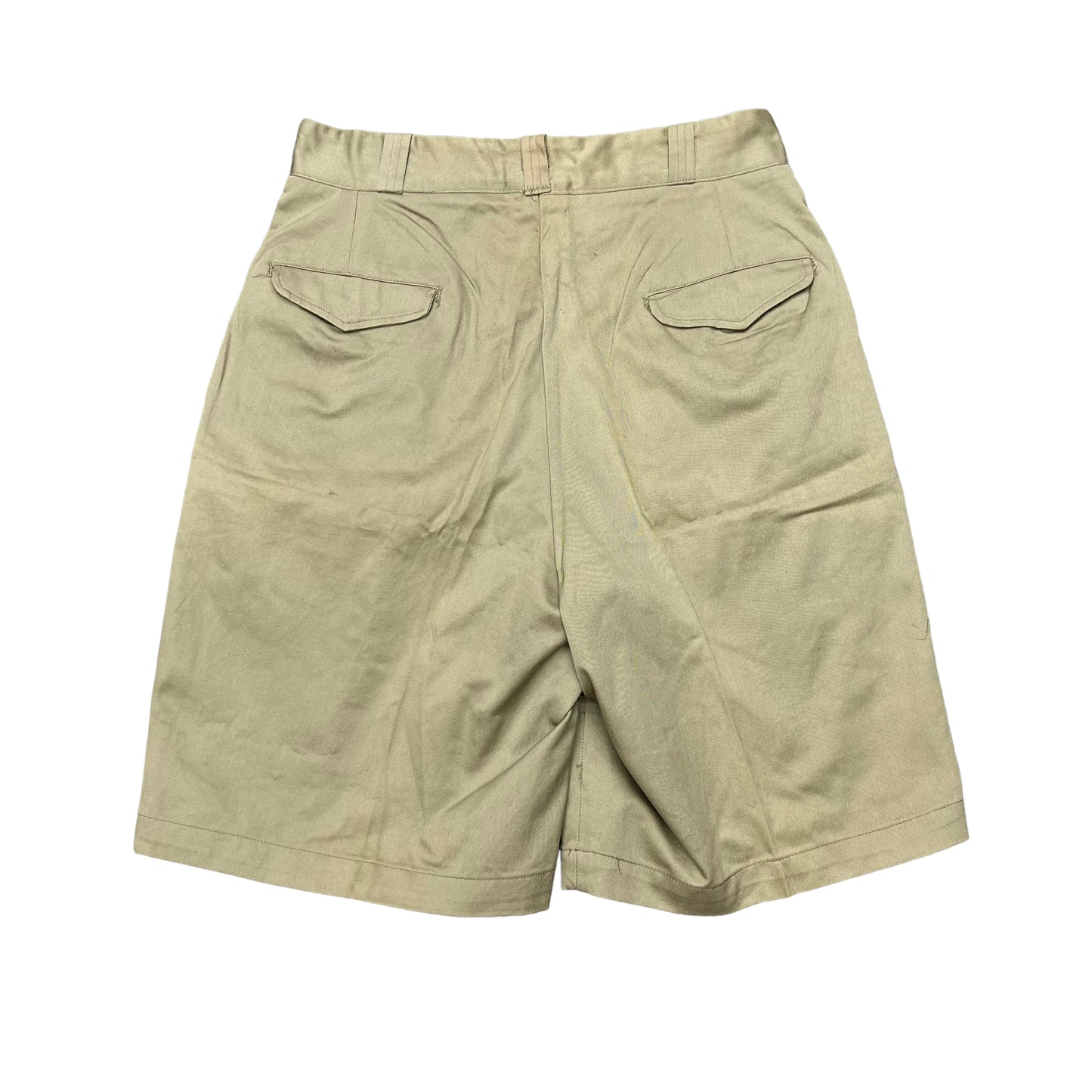 1950s NOS US uniform wide khaki shorts (30w)