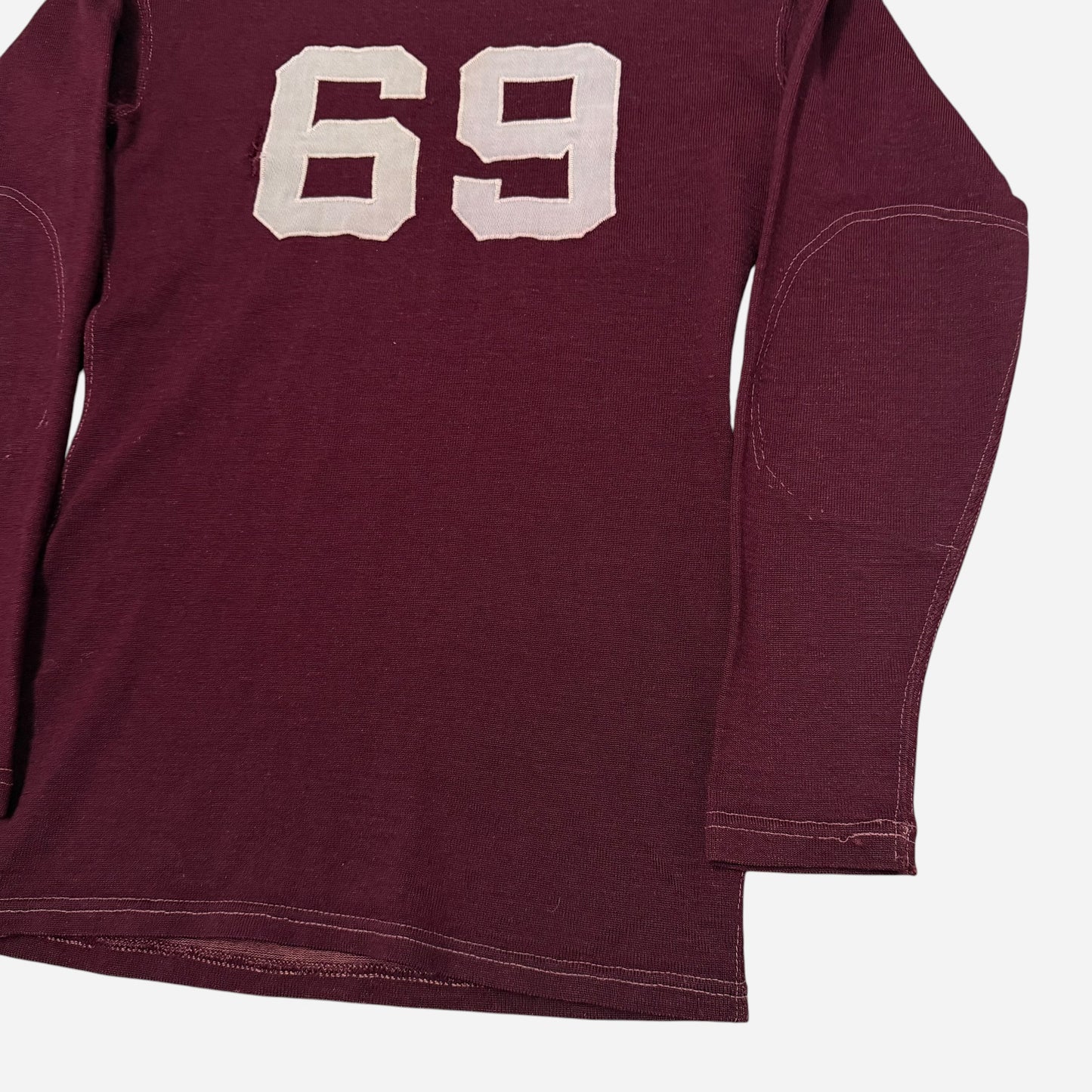 1940s Wool burgundy jersey (M)