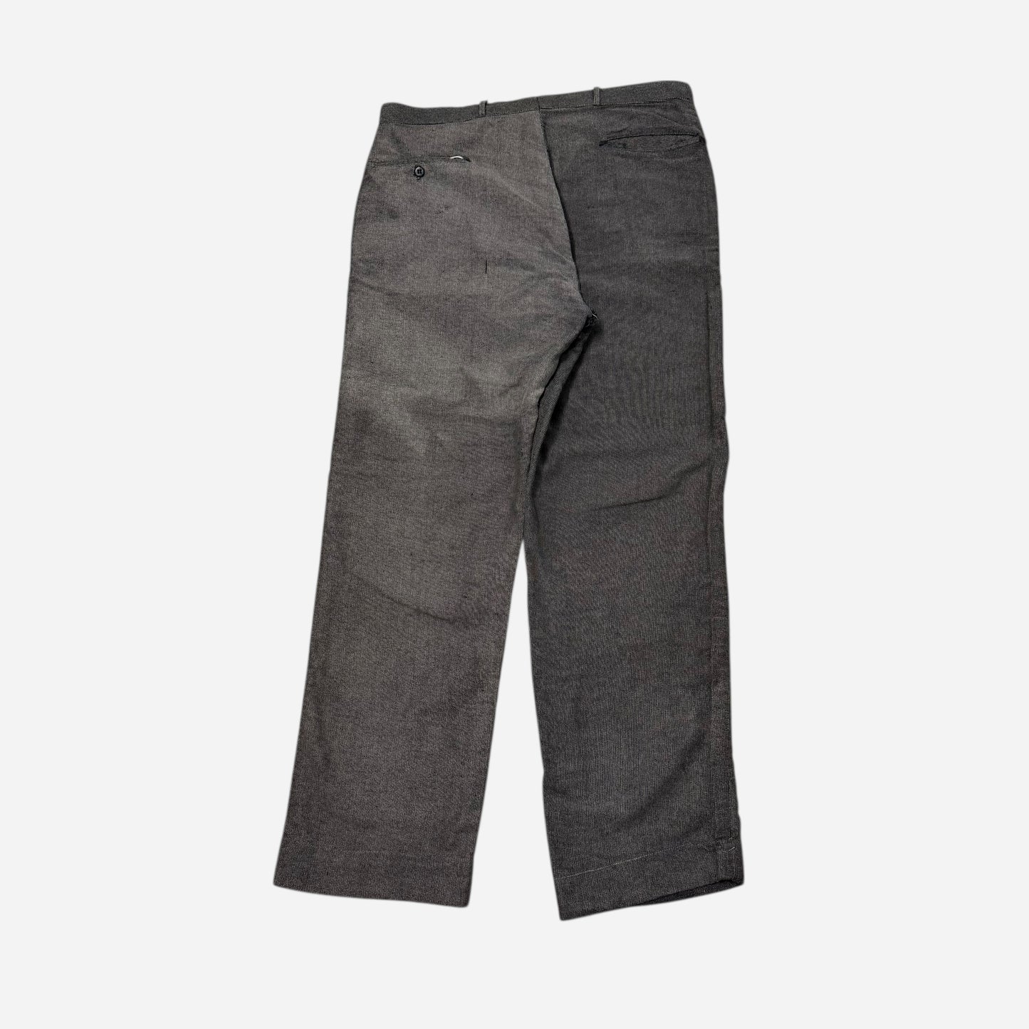 1940s Stifel Ironclad moleskin salt & pepper work pants (35w)