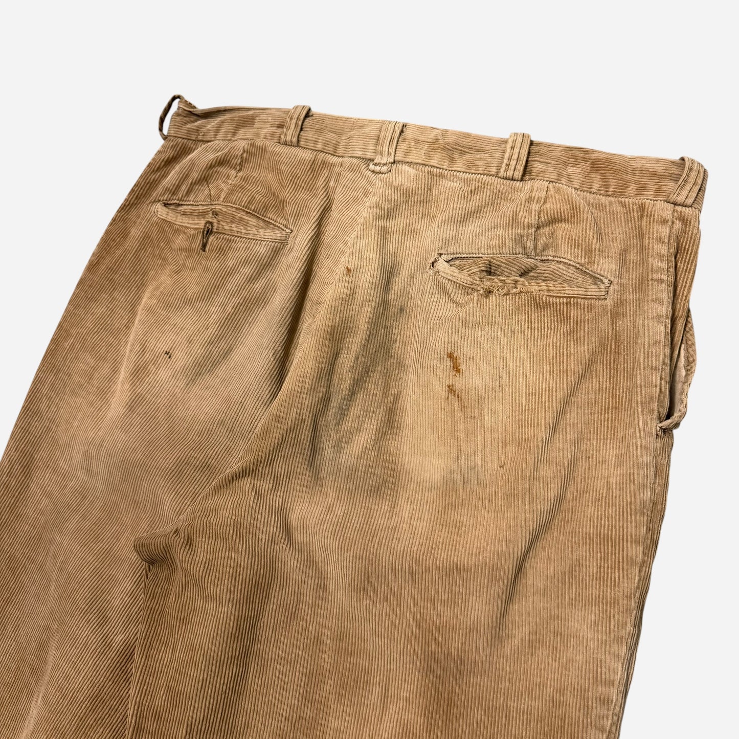 1960s Sun faded brown cotton corduroy pants (36w)