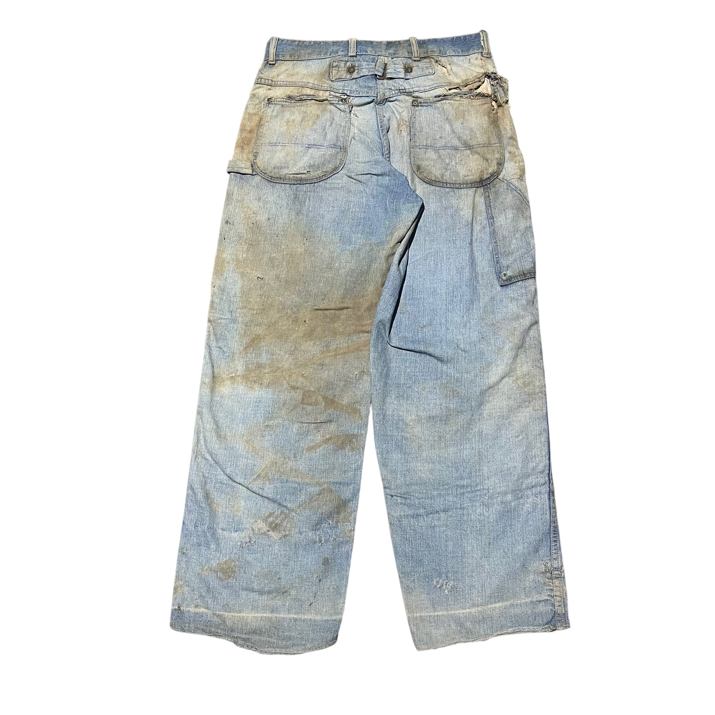 1930s As-is buckleback donut fly denim jeans (31w)